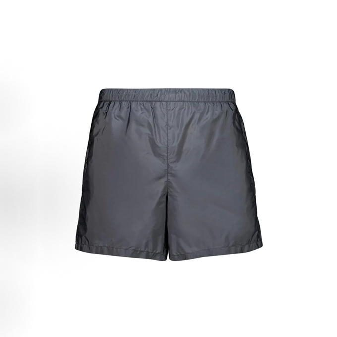 prada back pocket triangle logo shorts